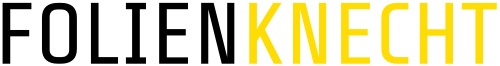 Folienknecht logo schwarzgelb