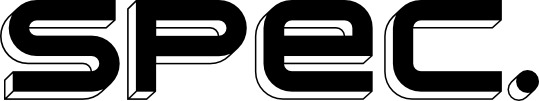 SPEC logo landscape plain 3D black