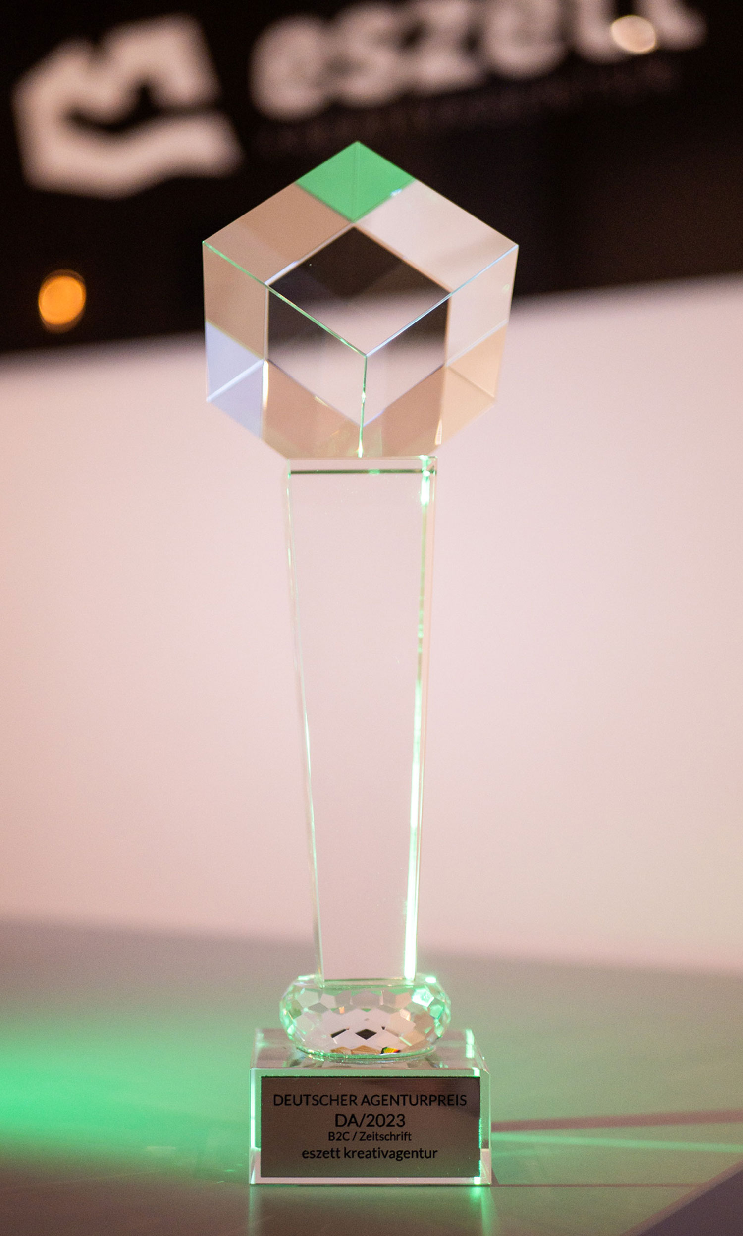 eszett kreativagentur ist Award Gewinner Agentur Deutscher Agenturpreis 2023