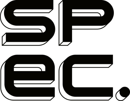 SPEC logo square plain 3D black